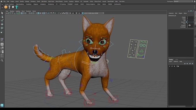 rig your 3d character in maya for games and animation
