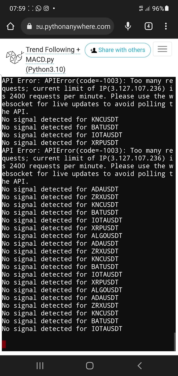 Create a custom python trading bot on binance, bybit etc by Judecosmo ...