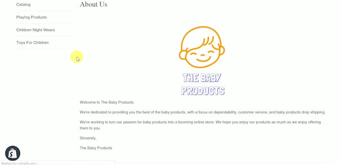 develop a shopify store for shopify dropshipping