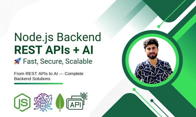 build node js backend with rest apis and ai integration