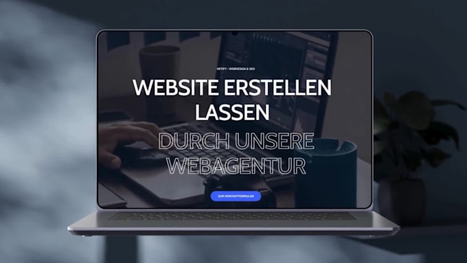 create a website with a performing webdesign