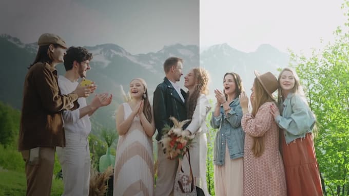 do beautiful wedding video editing for you