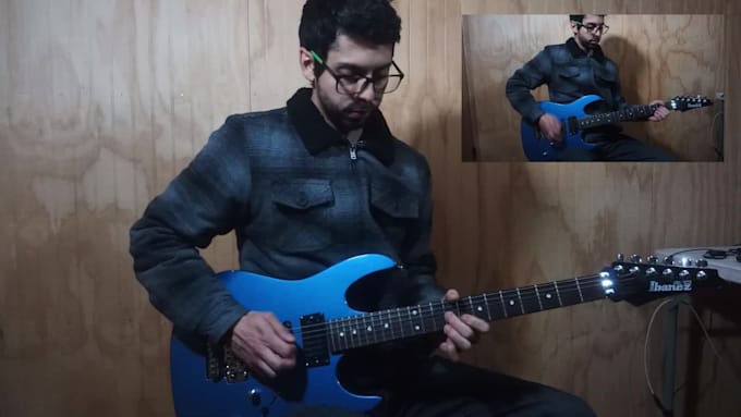 record electric guitar for you song
