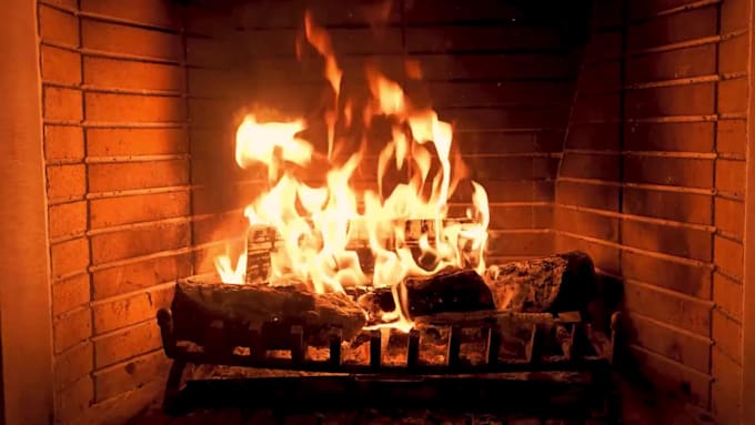 create cozy fireplace videos