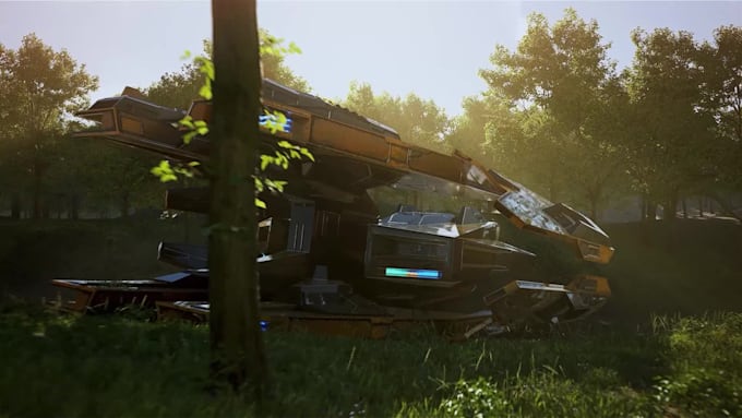 make realistic 3d forest scene in unreal engine 5