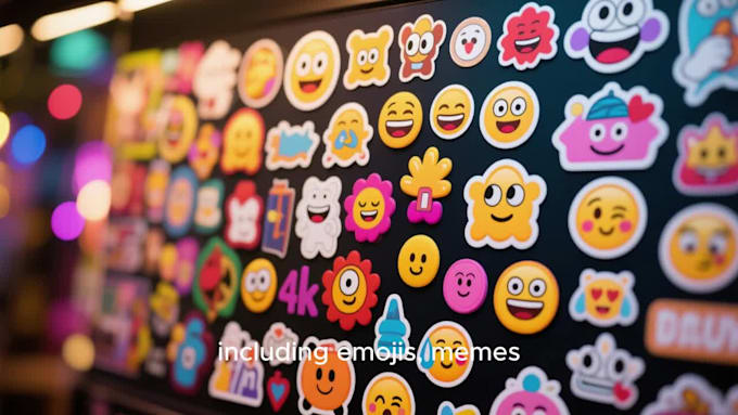 design cute animals emoticon, stickers, character, chibi