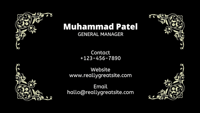 design a unique and professional business card