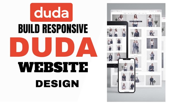 build a responsive ecommerce website design using duda website builder