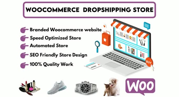 build high conversion wordpress woocommerce dropshipping store or website