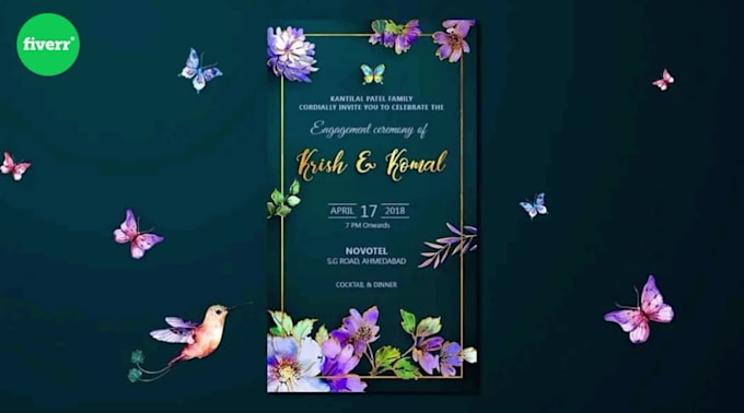 design birthday, wedding card for invitations