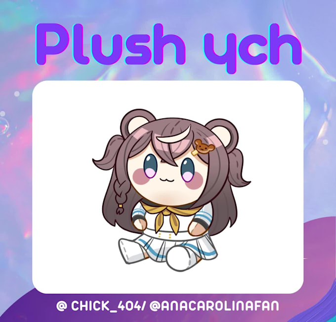 draw a plush for you ych