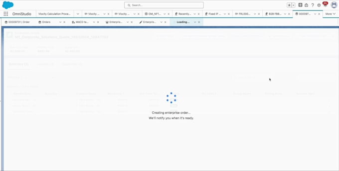 do vlocity epc,cpq, omniscript, clm work