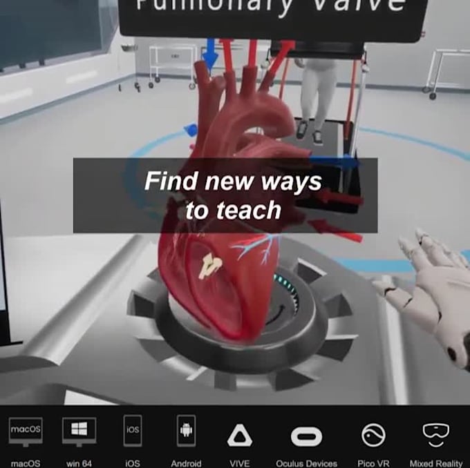 create inmersive vr tour or interactive aplication