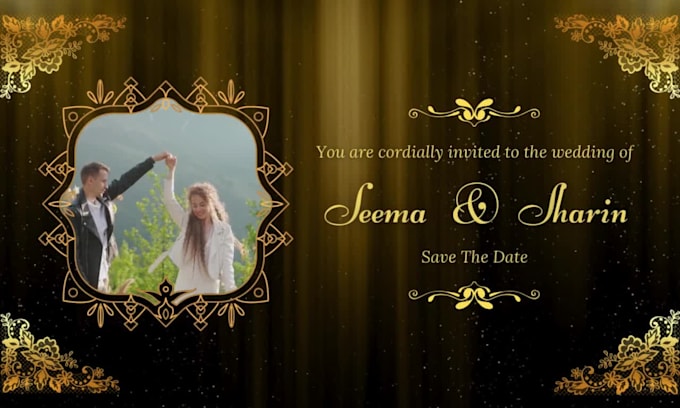design an elegant invitation card for any event