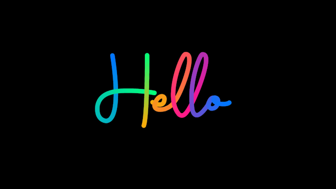 create handwritten animated video text