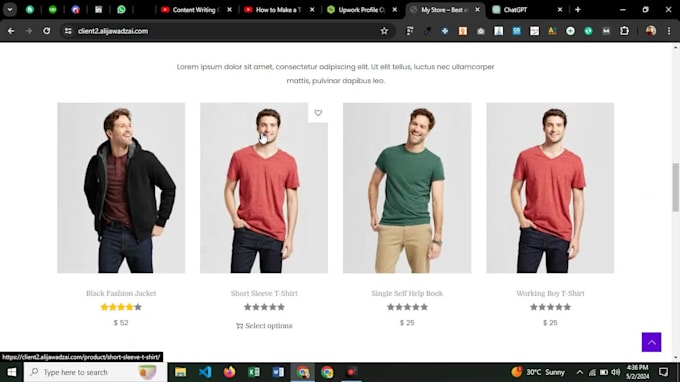 design and develop ecommerce online store website