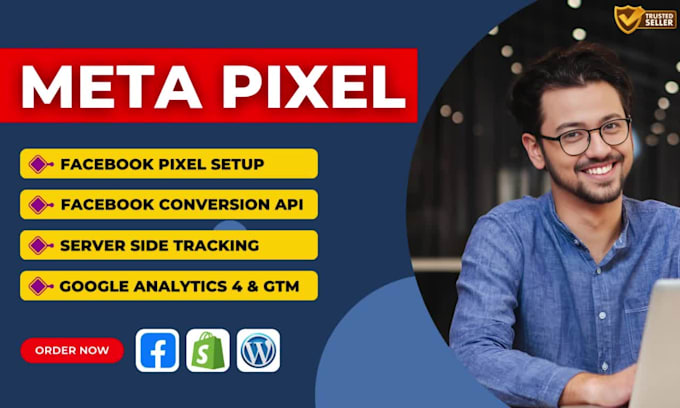 setup meta facebook pixel shopify, conversion API, ga4, GTM, fix pixel