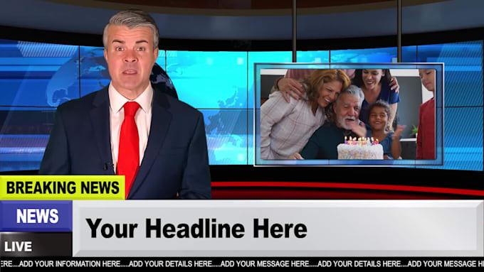 create a breaking news video
