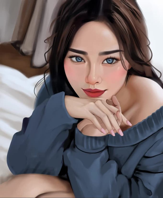 draw characters  anything with a semi realism style