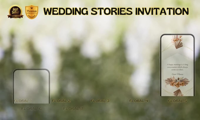 create elegant wedding invitation video
