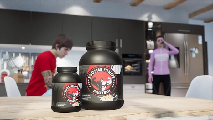 create 3d product or mascot advertising in unreal engine 5