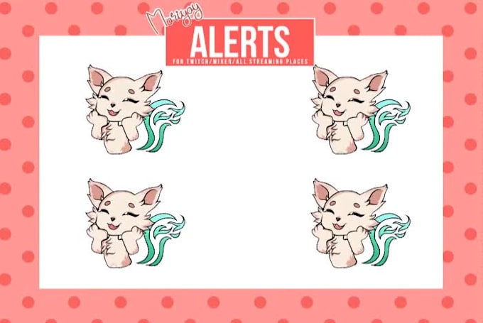 design custom static or animated twitch alerts, overlays, and panels for