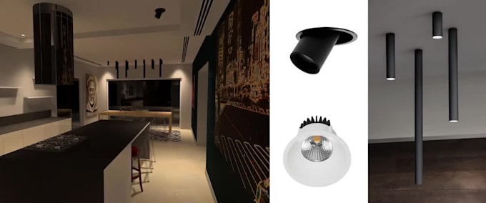 design facade, interior and exterior lighting package