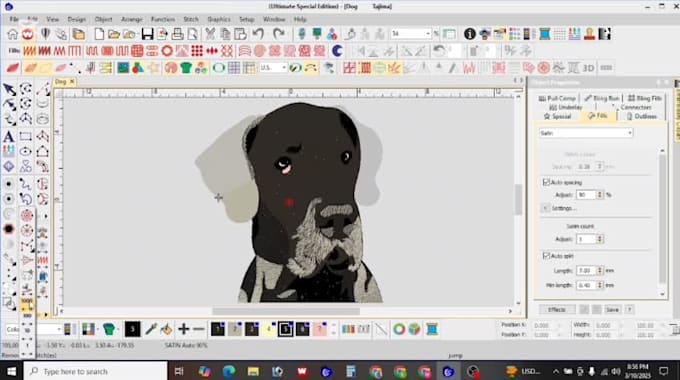 create embroidey digitizing logo design