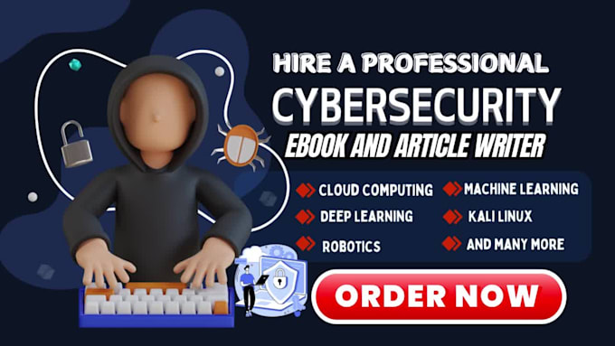 cybersecurity, kali linux, machine learning ebook, lead magnet as a ghostwriter