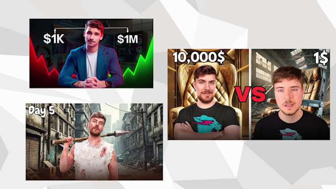 design attractive youtube thumbnail