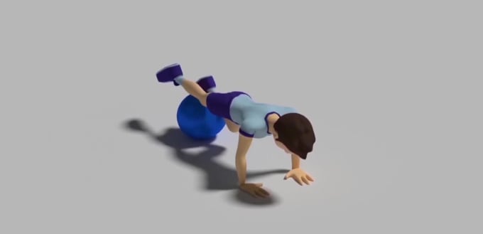 Made, 3d animated exercises and yoga video for you by Isabellegyll | Fiverr