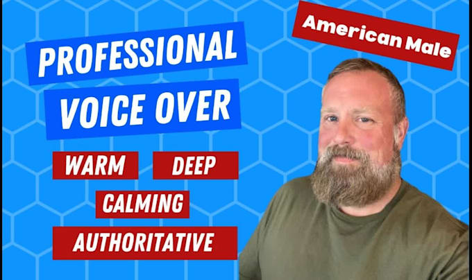 record a calm authoritative voice over