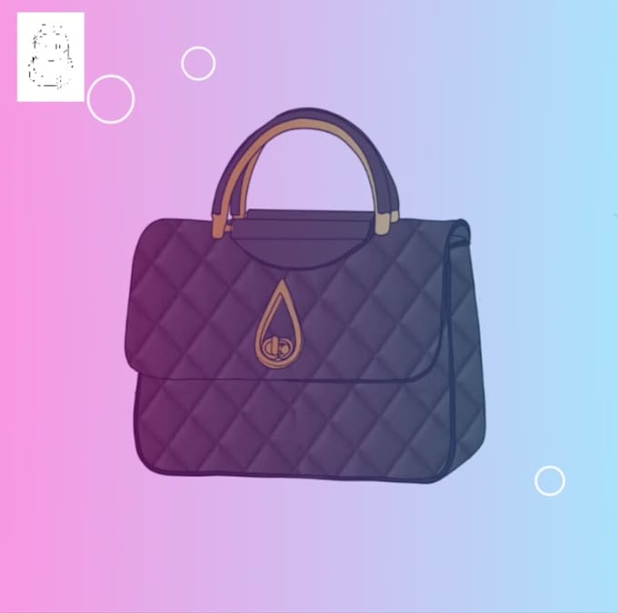 design bag tech pack technical concept for purse, backpack