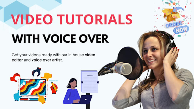 make professional video tutorials with voice over