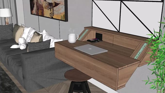 Create 3d model and render for your furniture by Denizhaydaroglu | Fiverr