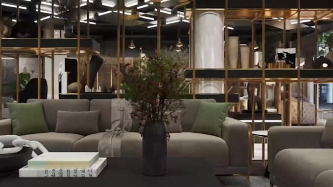 create 2d to 3d and render exterior, interior
