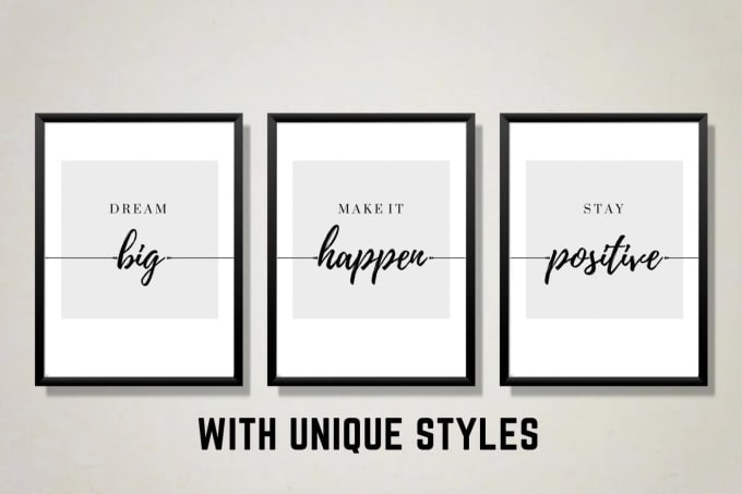 Give printable motivational quotes and wall arts with unique style by ...