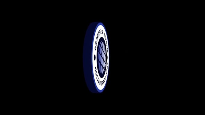 create a 3d rotating logo animation spin loop for you