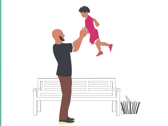 draw realistic and flat illustration for anything