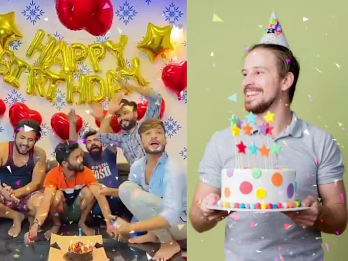 make funny happy birthday video