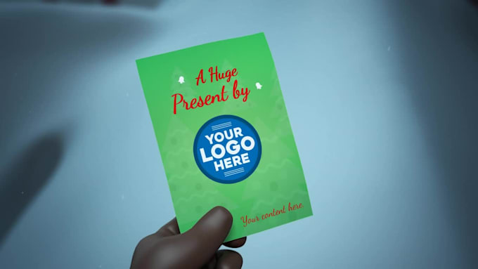 customize santa christmas animated greeting ads