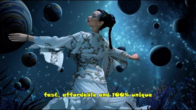 create a cinematic or psychedelic ai generated music video