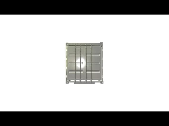 develop 3d realistic shipping container