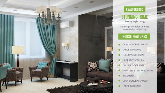 create real estate promo video or slideshow for marketing