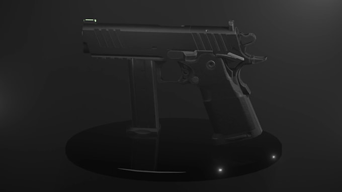 model a professional gun or metal prop for your indie game