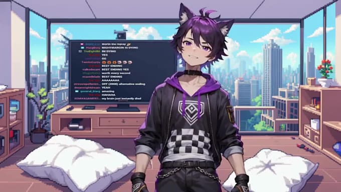 design and rig custom live2d model, vtuber avatar and assets for streaming