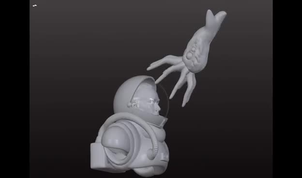 create a 3d character model ready for you