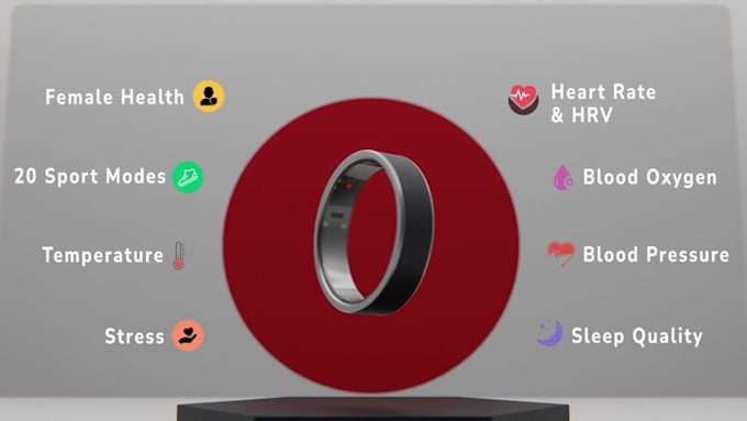 Create 3d smart ring animation, cgi explainer video and 3d product ads ...