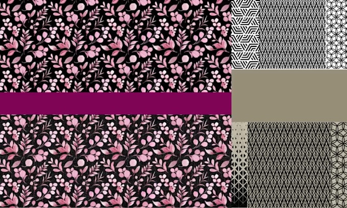 create unique pattern designs for textile digital printing