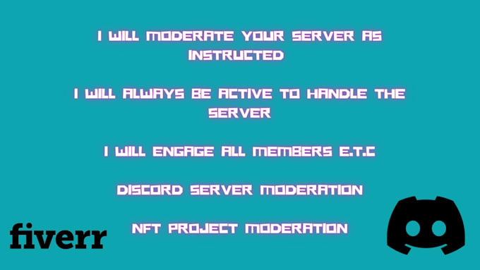 Be your discord moderator and discord community manager by Dano_ace ...